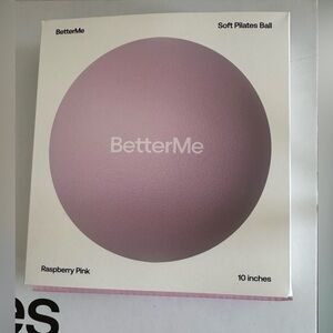 Better Me Grip Socks & Soft Pilates Ball Raspberry Pink with Portable Hand Pump